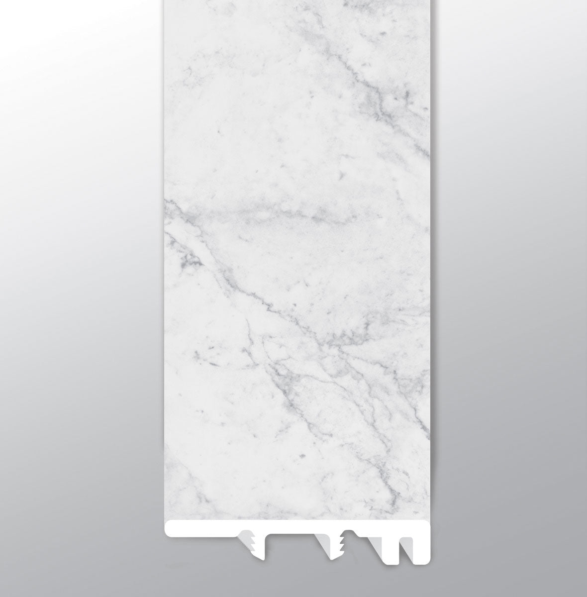 Carrara Avell (TAPA FINAL [Mármol • Mate • Claro] - LVT * MOLDURA DE VINILO DE LUJO) | 1 1/2" X 1/4" X 94"