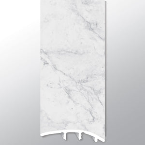 Carrara Avell (REDUCTOR [Mármol • Mate • Claro] - LVT * MOLDURA DE VINILO DE LUJO) | 1 3/4" X 3/8" X 94"