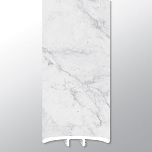 Carrara Avell (MOLDURA EN T [Mármol • Mate • Claro] - LVT * MOLDURA DE VINILO DE LUJO) | 1 3/4" X 1/4" X 94"
