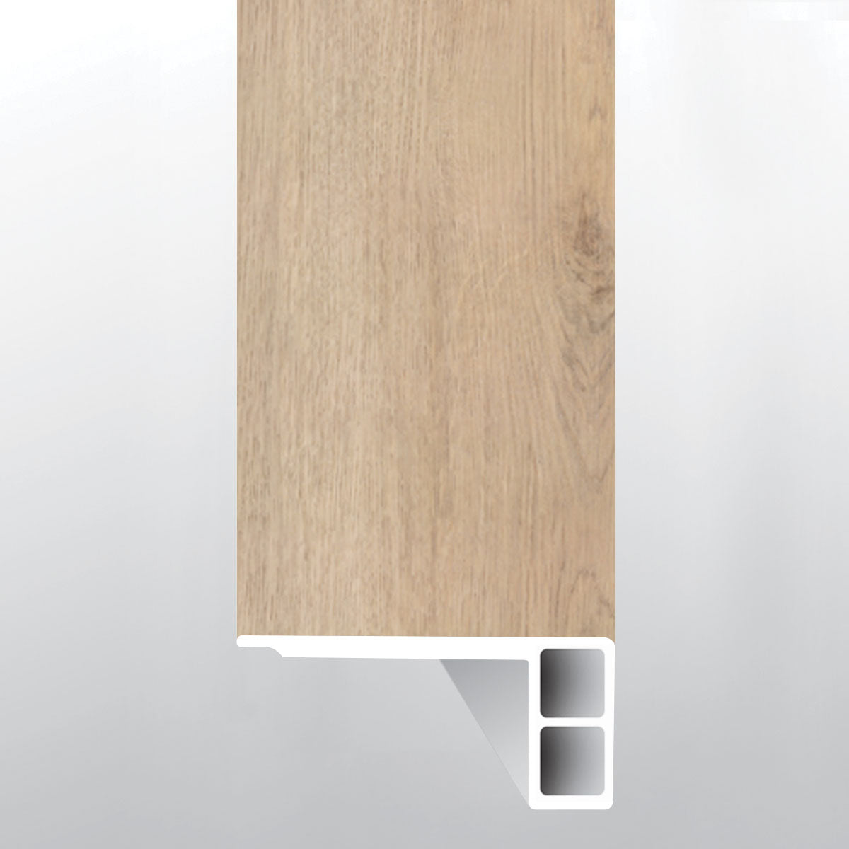 Chester Hills (Escalones de borde liso [Madera • Mate • Claro] - LVT * Molduras de vinilo de lujo) | 2 3/4" x 3/4" x 94"