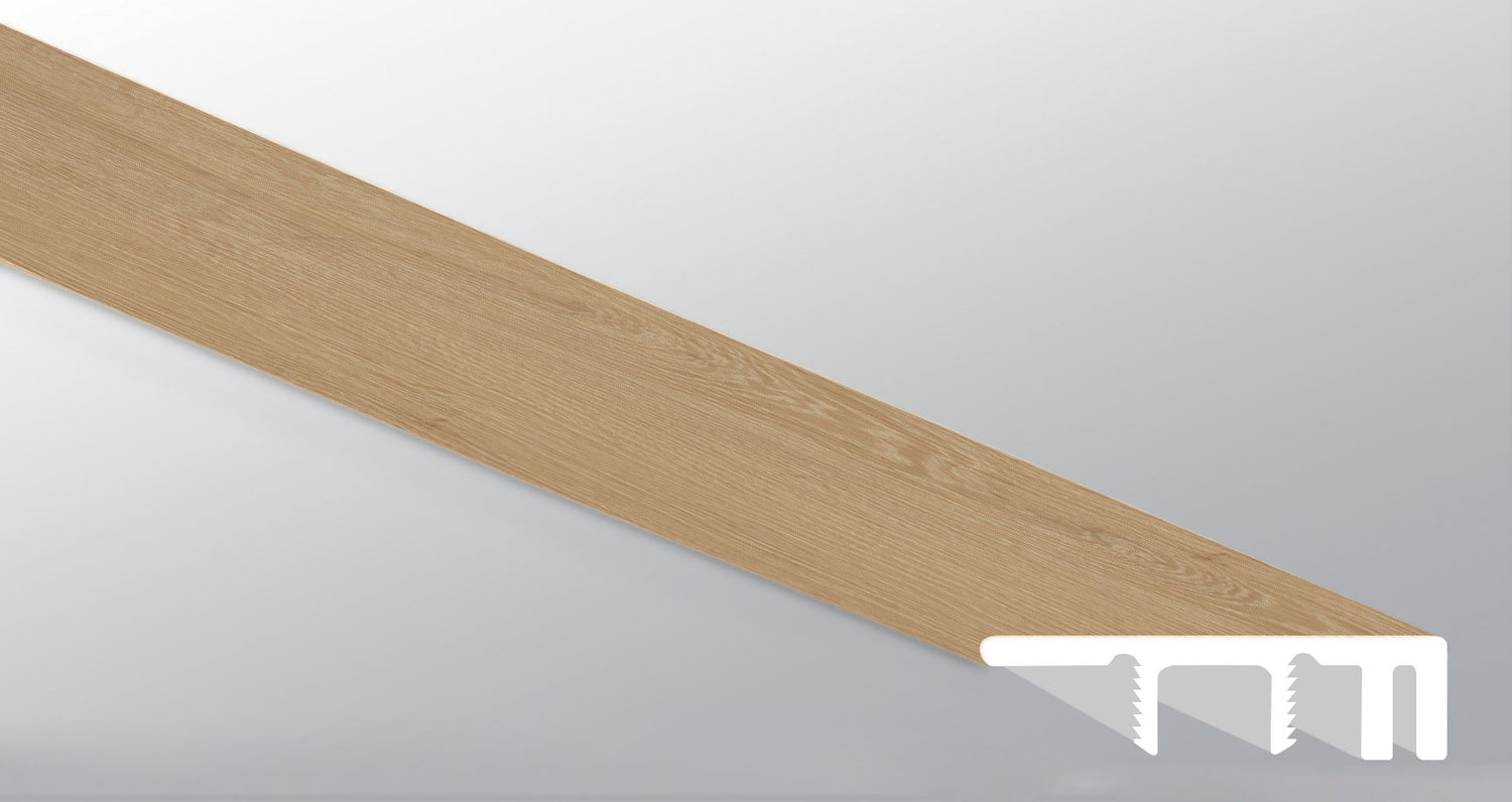 Coastal Cottage ( END CAP LARGE [ Wood • Matte • Medium ] - LVT * LUXURY VINYL TRIM ) | 1 1/2" X 1/2" X 94"