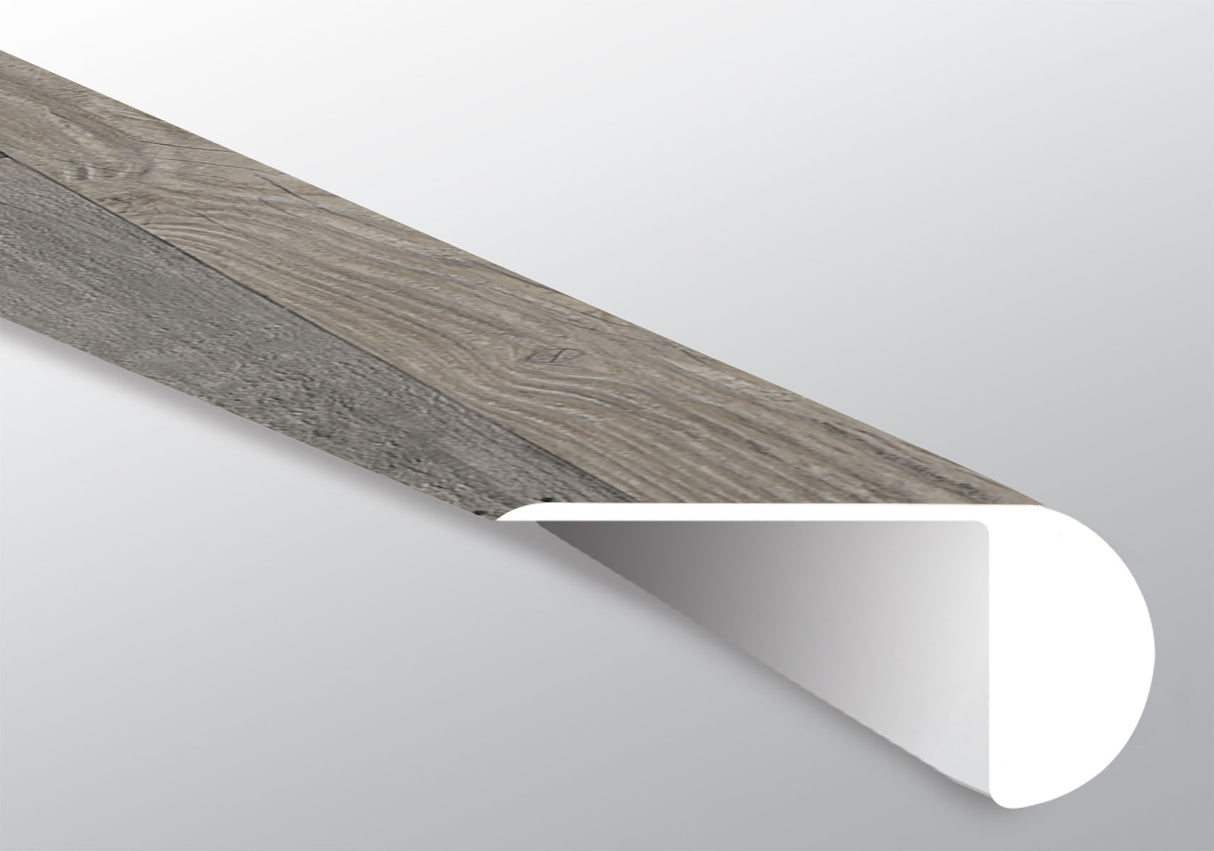 Mezcla costera (NARIZ DE ESCALÓN SUPERPUESTO [Madera • Mate • Medio] - LVT * MOLDURA DE VINILO DE LUJO) | 2 1/4" X 1" X 94"