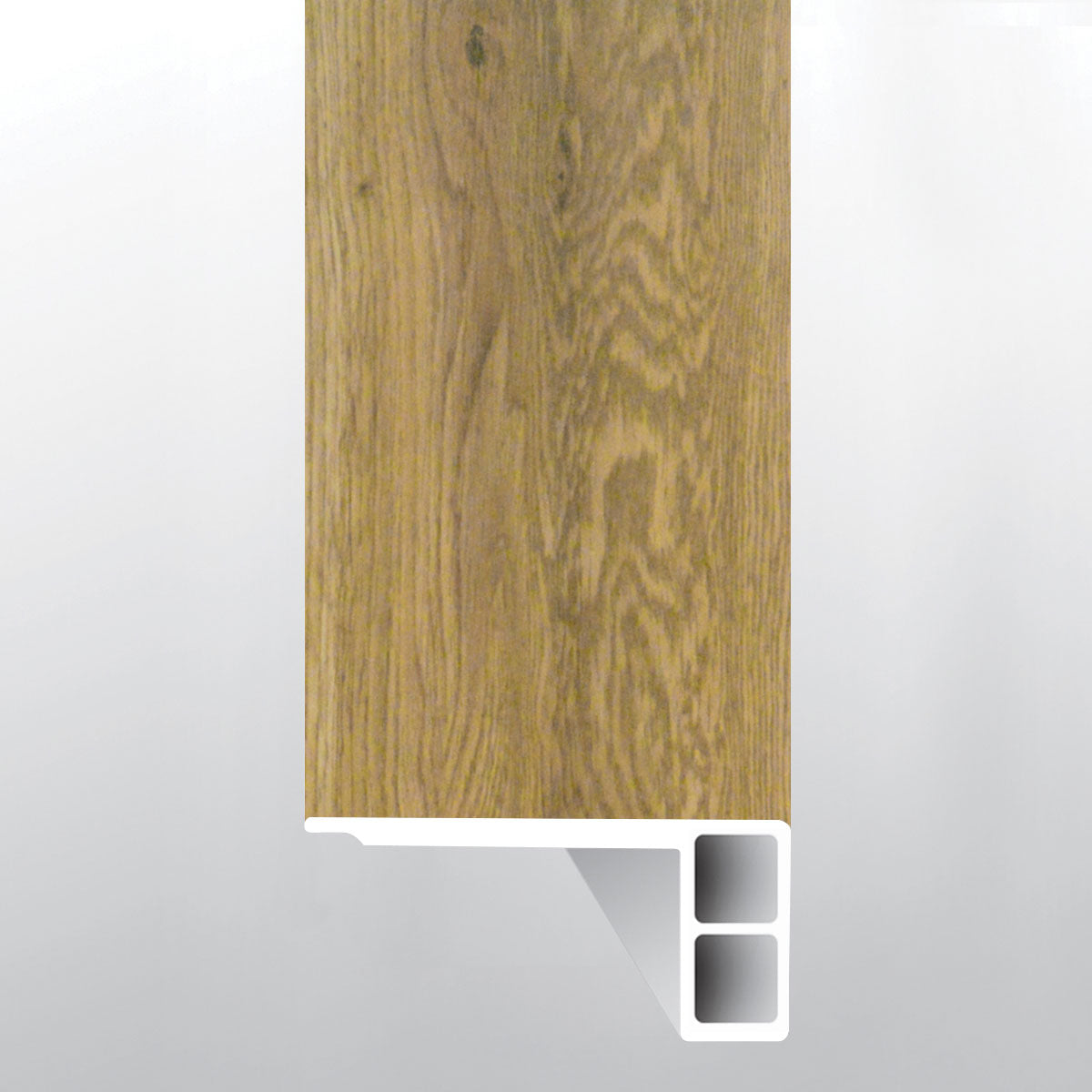 Colston Park (escalera con borde suavizado [Madera • Mate • Medio] - LVT * moldura de vinilo de lujo) | 2 3/4" x 3/4" x 94"