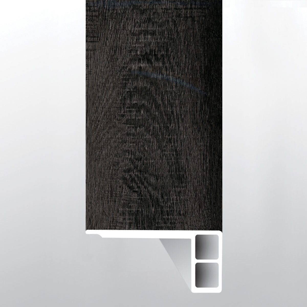 Dakworth (BORDE DE ESCALÓN AL RAS CON BORDE RELAJADO [Madera • Mate • Oscuro] - LVT * MOLDURA DE VINILO DE LUJO) | 2 3/4" X 3/4" X 94"