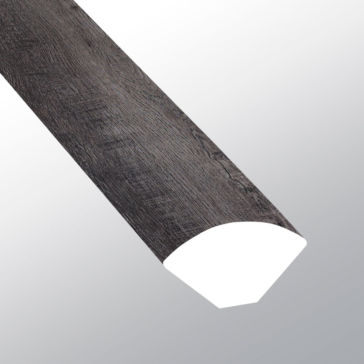 Dakworth (Cuarto de círculo [Madera • Mate • Oscuro] - LVT * Molduras de vinilo de lujo) | 5/8" X 3/4" X 94"