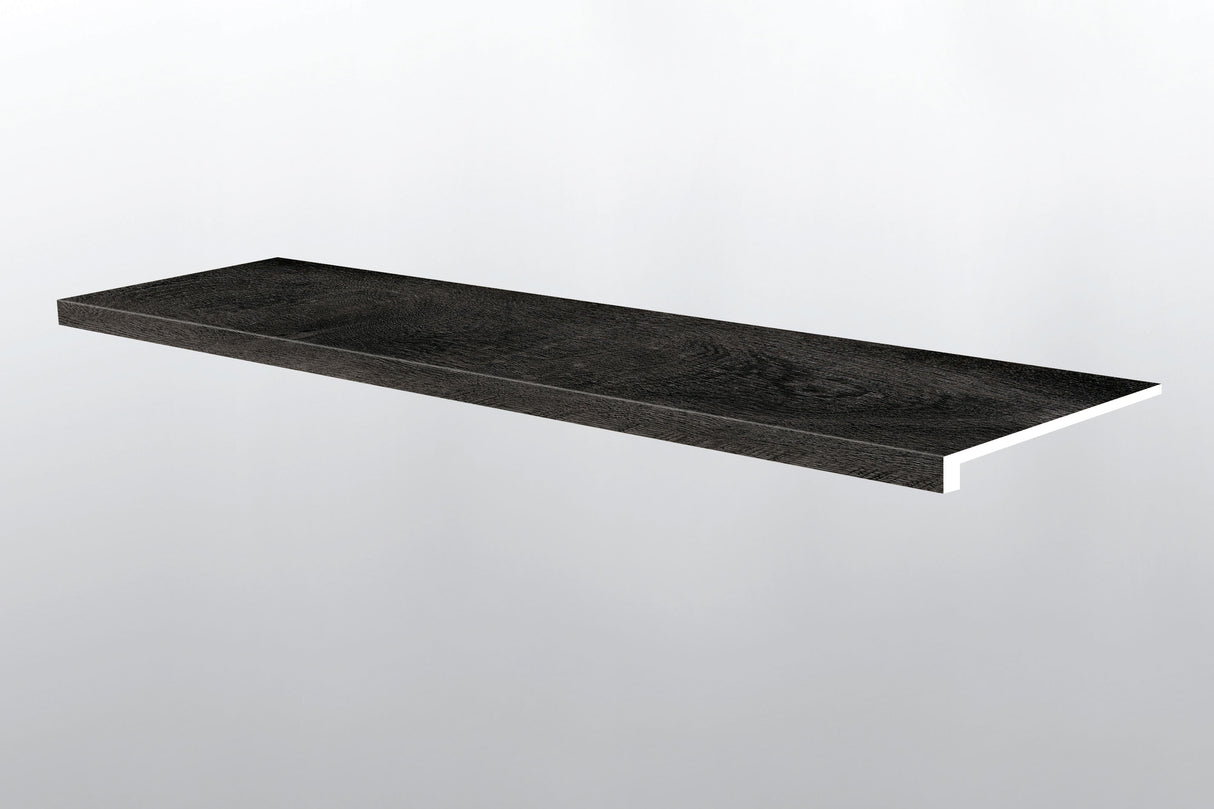 Dakworth (PELDAÑO DE ESCALERA CON BORDE SUAVIZADO [Madera • Mate • Oscuro] - LVT * MOLDURA DE VINILO DE LUJO) | 1 1/2" X 1/4" X 47 1/2"