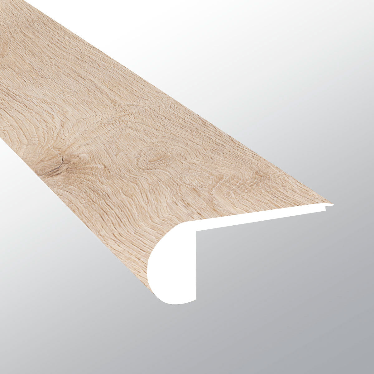 Daria Umber (Ranura de escalera empotrada [Madera • Mate • Mediana] - LVT * Molduras de vinilo de lujo) | 6,9 cm x 1,9 cm x 243 cm