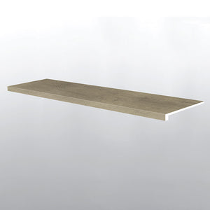 DILLION FOG (ESCALÓN DE ESCALERA CON BORDE SUAVIZADO [Madera • Mate • Medio] - LVT * MOLDURA DE VINILO DE LUJO) | 3,81 cm x 6,35 cm x 119,5 cm
