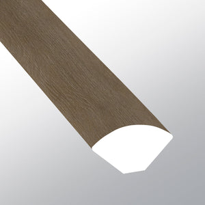 Doack (Cuarto de círculo [Madera • Ultramate • Medio] - LVT * Molduras de vinilo de lujo) | 5/8" X 3/4" X 94"