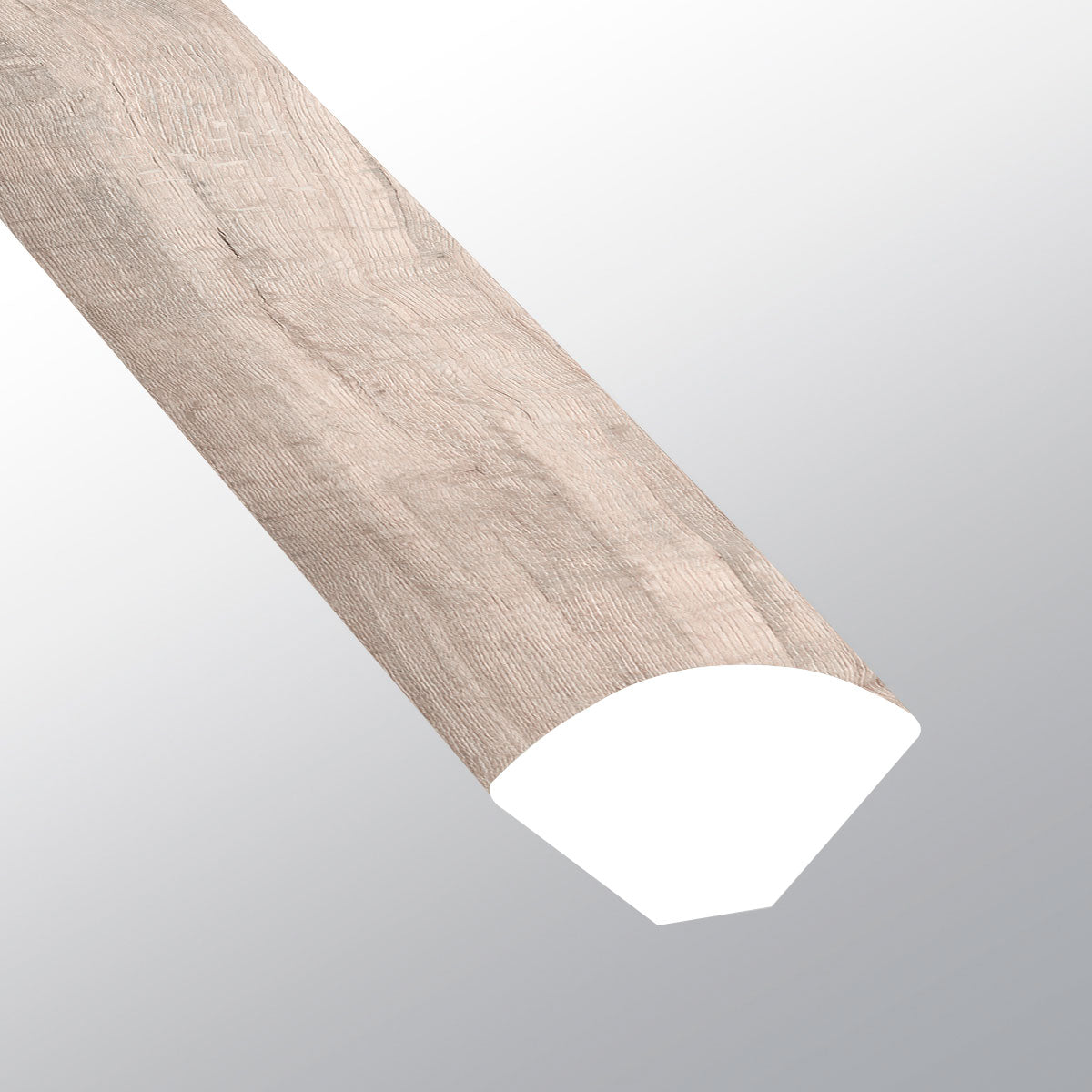 Draven (Cuarto de círculo [Madera • Mate • Medio] - LVT * Moldura de vinilo de lujo) | 5/8" X 3/4" X 94"