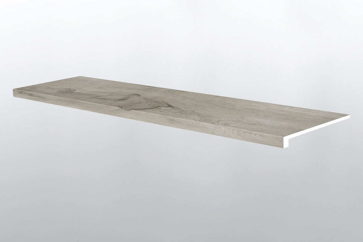 Roble Dunite (PELDAÑO DE ESCALERA CON BORDE SUAVIZADO [Madera • Mate • Medio] - LVT * MOLDURA DE VINILO DE LUJO) | 1 1/2" X 1/4" X 47 1/2"
