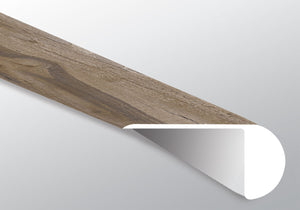 Exotika (NARIZ DE ESCALÓN SUPERPUESTO [Madera • Mate • Medio] - LVT * MOLDURA DE VINILO DE LUJO) | 2 1/4" X 1" X 94"
