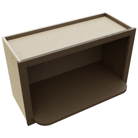 MW3018 ( Wall | Microwave Shelf Cabinet - 3"W X 18"H X 12"D ) | Canyon Oak