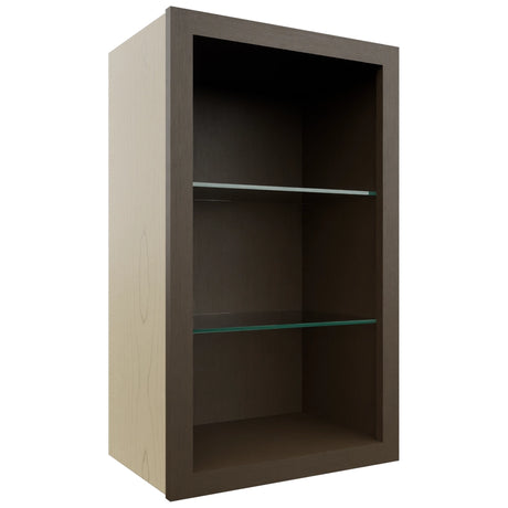 Fabuwood Canyon Oak NDW1830 Wall Standard No Door Cabinet, Front View