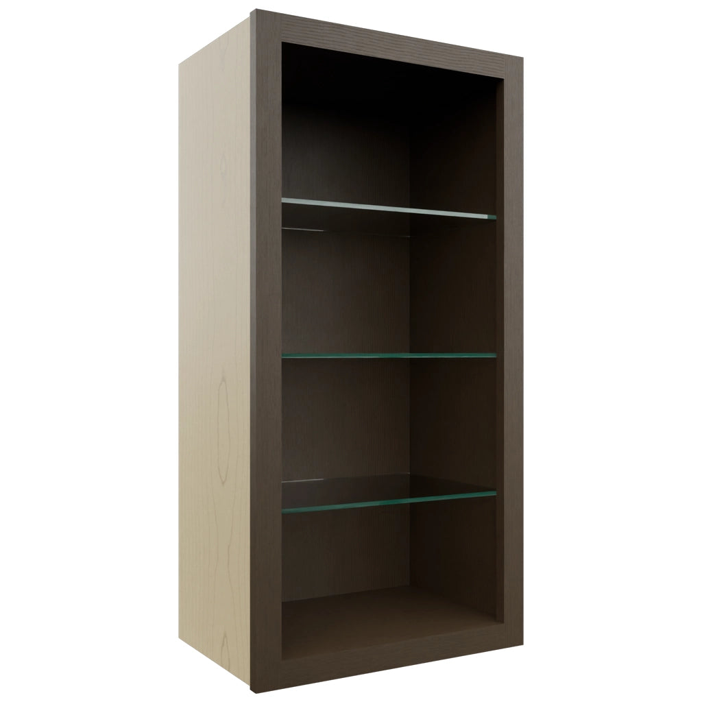 Fabuwood Canyon Oak NDW1836 Wall Standard No Door Cabinet, Front View
