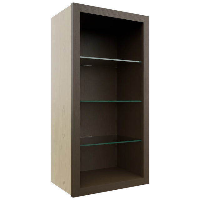 Fabuwood Canyon Oak NDW1836 Wall Standard No Door Cabinet, Front View