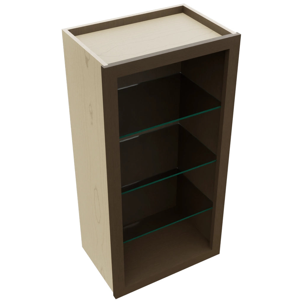 Fabuwood Canyon Oak NDW1836 Wall Standard No Door Cabinet, Top View