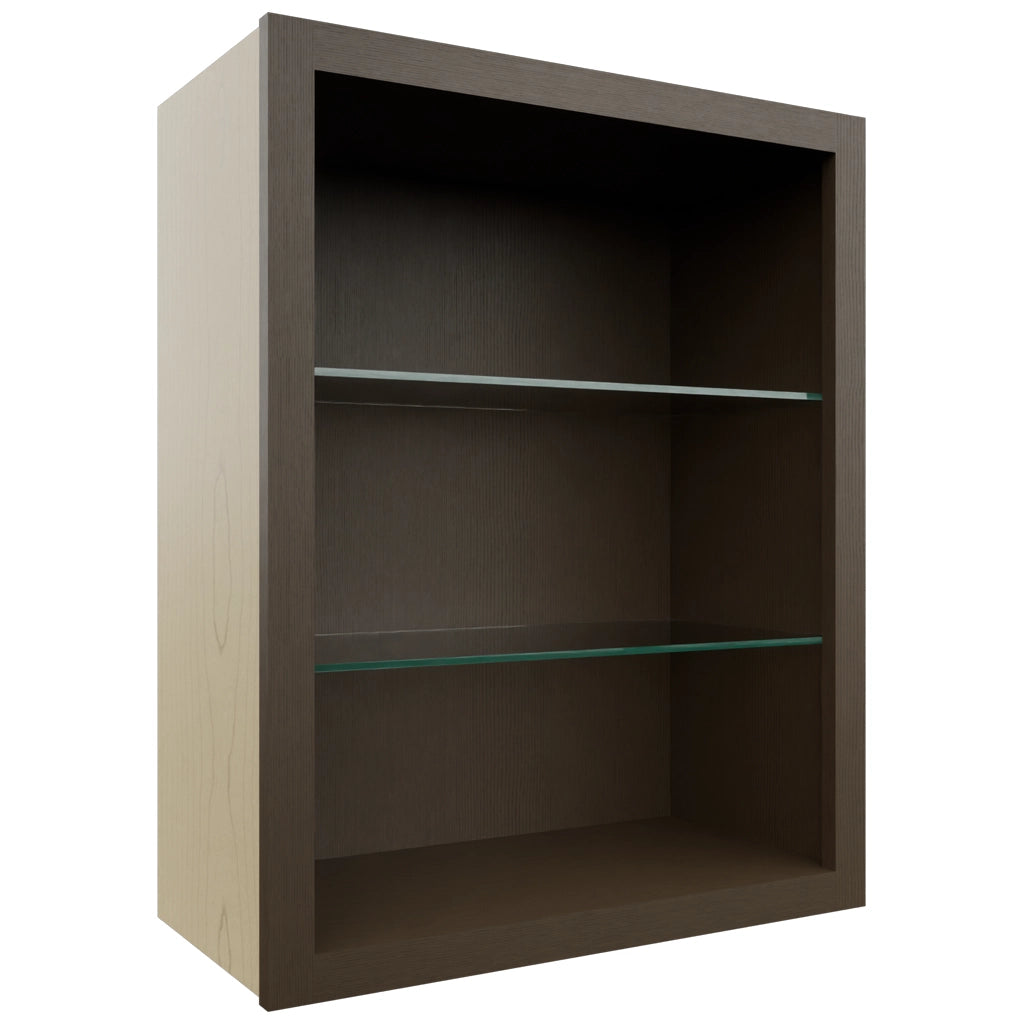 Fabuwood Canyon Oak NDW2430 Wall Standard No Door Cabinet, Front View
