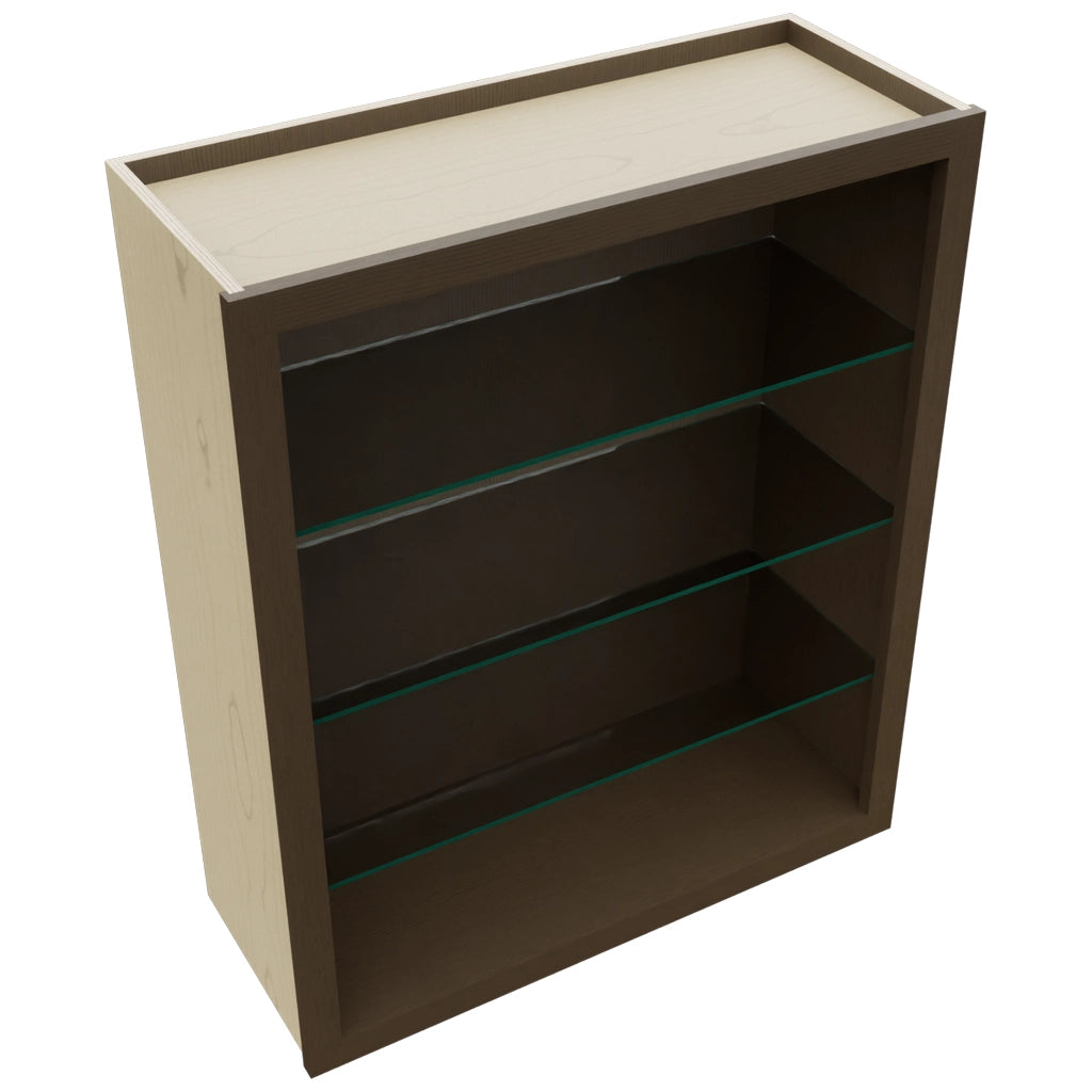 Fabuwood Canyon Oak NDW3036 Wall Standard No Door Cabinet, Top View
