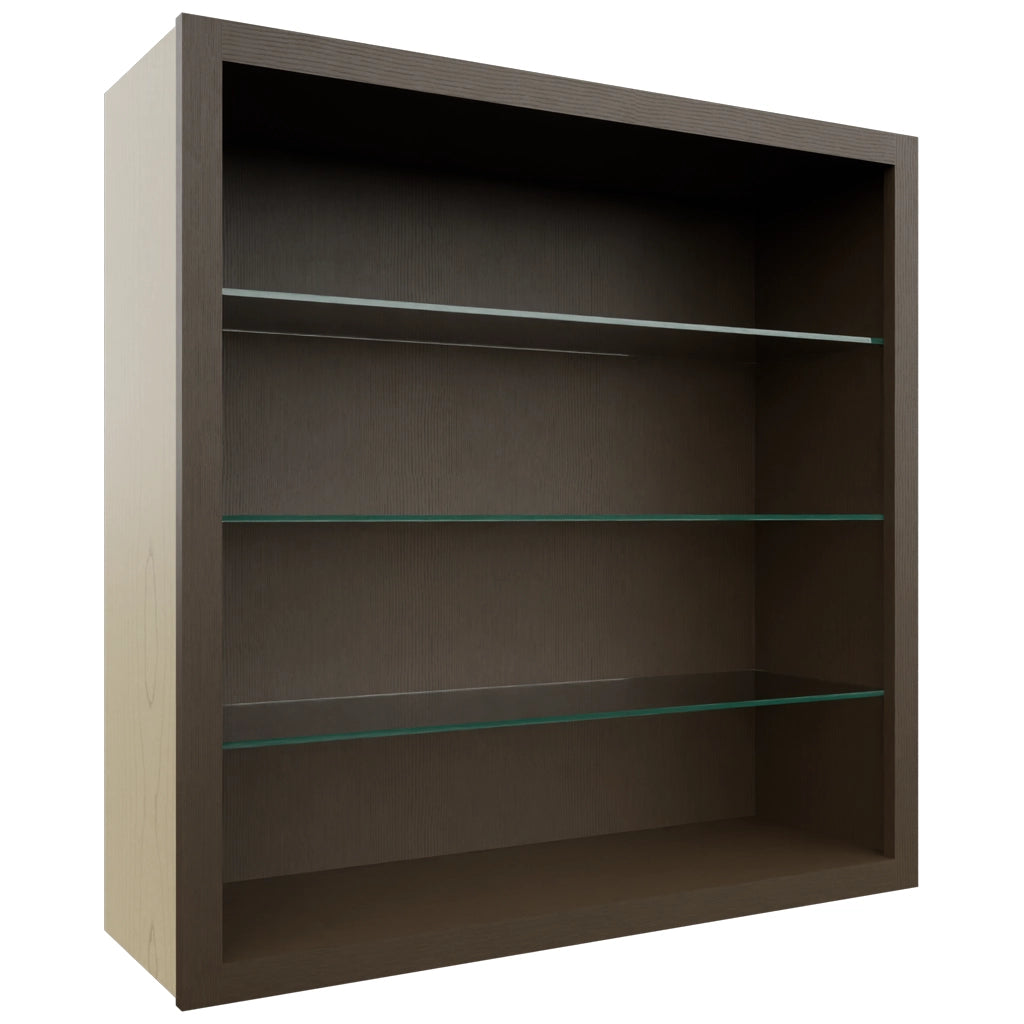 Fabuwood Canyon Oak NDW3636 Wall Standard No Door Cabinet, Front View