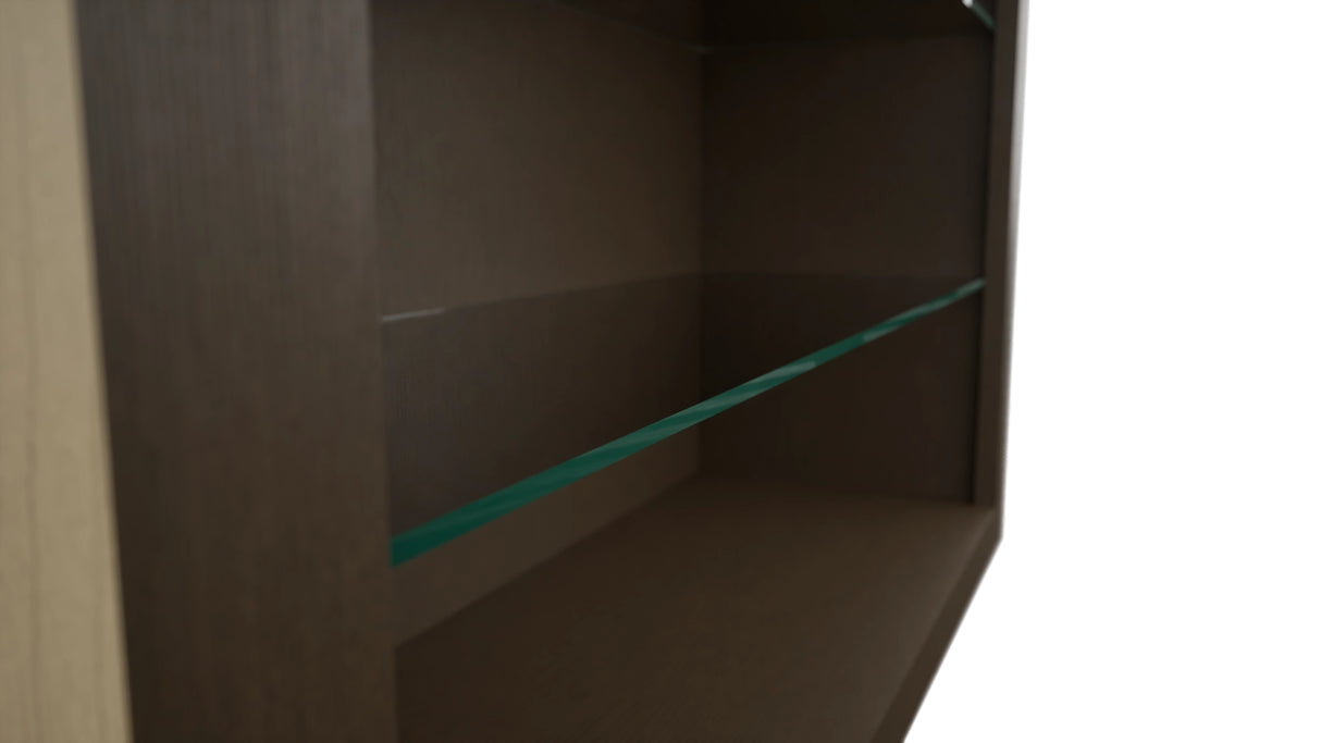 Fabuwood Canyon Oak NDW3636 Wall Standard No Door Cabinet, Detail View