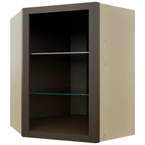 Fabuwood Canyon Oak NDWDC2430 Wall Corner Diagonal No Door Cabinet, Front View