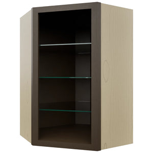 Fabuwood Canyon Oak NDWDC2436 Wall Corner Diagonal No Door Cabinet, Front View