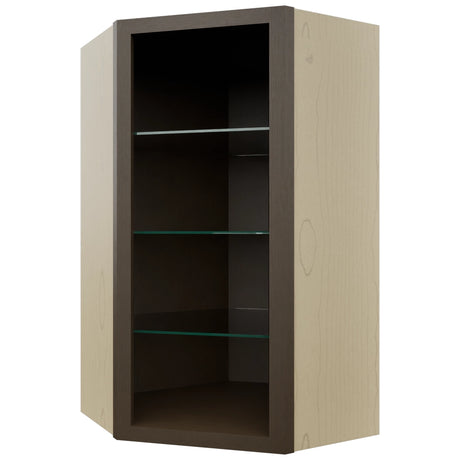 Fabuwood Canyon Oak NDWDC2442 Wall Corner Diagonal No Door Cabinet, Front View