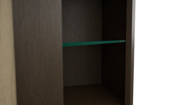 Fabuwood Canyon Oak NDWDC2442 Wall Corner Diagonal No Door Cabinet, Detail View