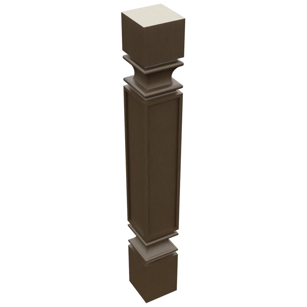 Fabuwood Canyon Oak SP36 Base Post, Top View