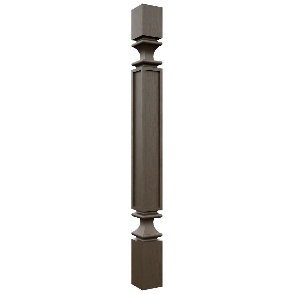 Fabuwood Canyon Oak SP3X3 Base Post, Front View