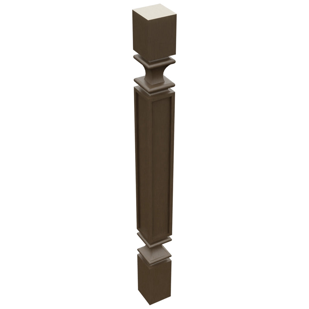 Fabuwood Canyon Oak SP3X3 Base Post, Top View
