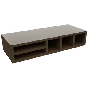 Fabuwood Canyon Oak WO306 Wall Organizer Rack, Top View