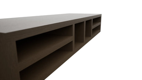 Fabuwood Canyon Oak WO366 Wall Organizer Rack, Detail View