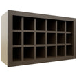 Fabuwood Canyon Oak WR3018 Wall Wine Rack, Front View