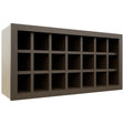 Fabuwood Canyon Oak WR3618 Wall Wine Rack, Front View