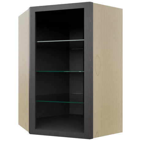 Fabuwood Cobblestone NDWDC2436 Wall Corner Diagonal No Door Cabinet, Front View
