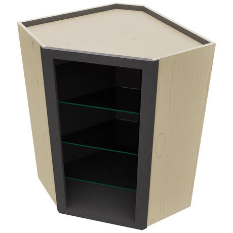 Fabuwood Cobblestone NDWDC2436 Wall Corner Diagonal No Door Cabinet, Top View