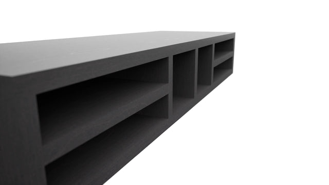 Fabuwood Cobblestone WO366 Wall Organizer Rack, Detail View