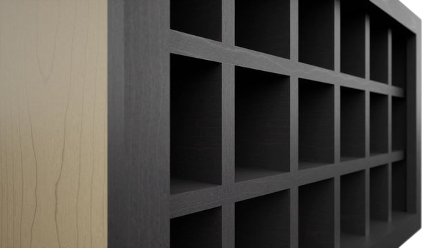 Fabuwood Cobblestone WR3018 Wall Wine Rack, Detail View