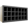 Fabuwood Cobblestone WR3618 Wall Wine Rack, Front View
