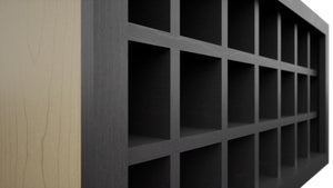 Fabuwood Cobblestone WR3618 Wall Wine Rack, Detail View