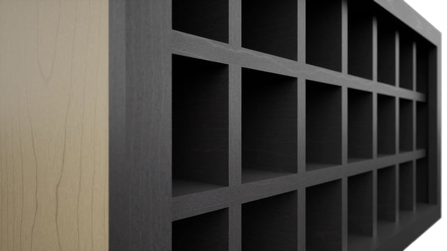Fabuwood Cobblestone WR3618 Wall Wine Rack, Detail View
