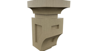 Fabuwood Desert Oak CMS Corbel, Detail View