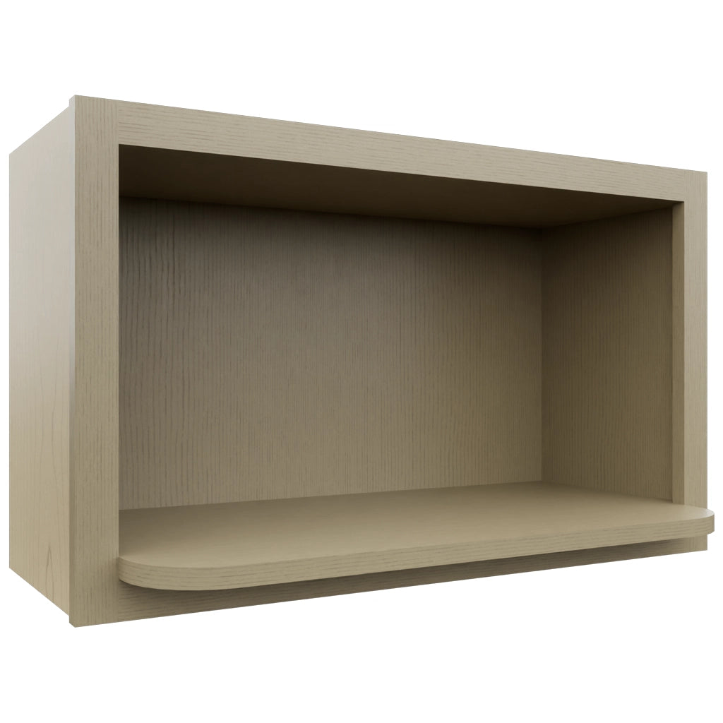 MW3018 ( Wall | Microwave Shelf Cabinet - 3"W X 18"H X 12"D ) | Desert Oak