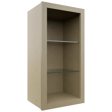 Fabuwood Desert Oak NDW1530 Wall Standard No Door Cabinet, Front View
