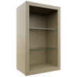 Fabuwood Desert Oak NDW1830 Wall Standard No Door Cabinet, Front View
