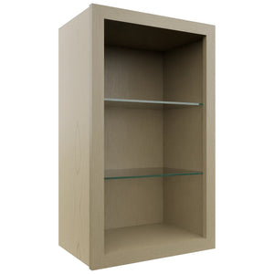 Fabuwood Desert Oak NDW1830 Wall Standard No Door Cabinet, Front View