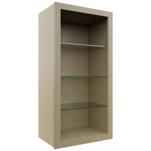 Fabuwood Desert Oak NDW1836 Wall Standard No Door Cabinet, Front View