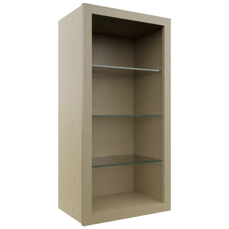 Fabuwood Desert Oak NDW1836 Wall Standard No Door Cabinet, Front View